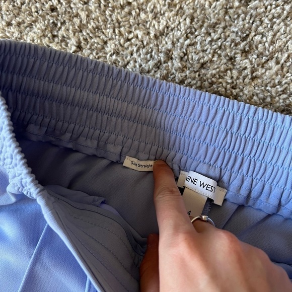 Nine West Slim Straight Tapered Leg Pants - Picture 5 of 9